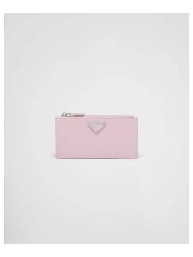 Saffiano Leather Card Wallet Alabaster - PRADA - BALAAN 2