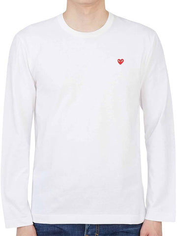 Mini Red Heart Waffen AZ T308 051 2 Men's Long Sleeve TShirt - COMME DES GARCONS - BALAAN 1