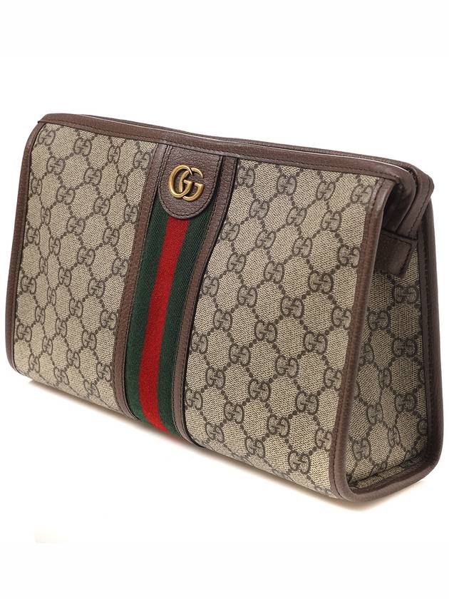 Ophidia GG Clutch Bag Beige Ebony - GUCCI - BALAAN 3