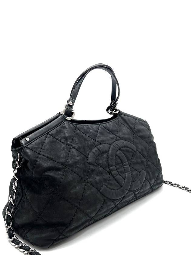 Lambskin Coco Cruise Collection Chain Tote Bag and Crossbody Shoulder - CHANEL - BALAAN 4