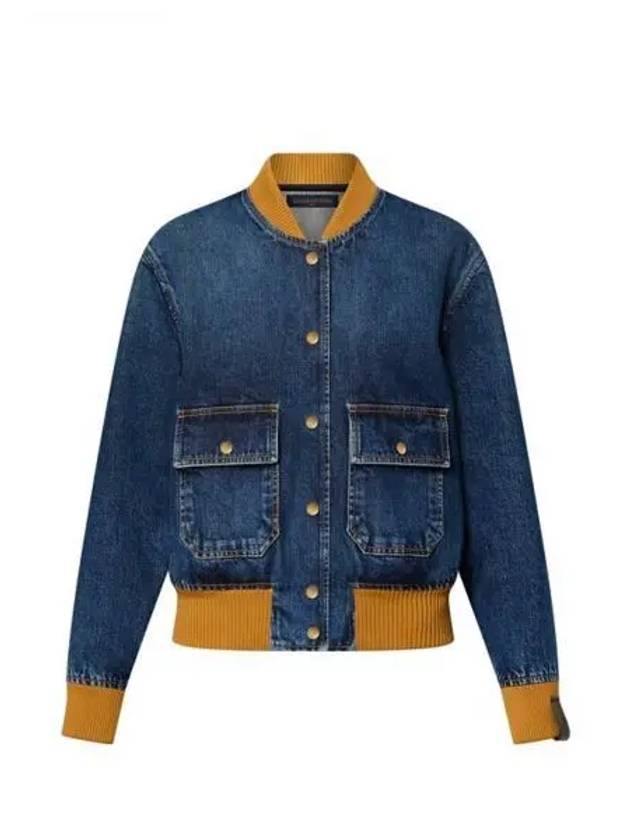 Denim bomber jacket 1AFT26 - LOUIS VUITTON - BALAAN 1