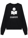 Klowia Logo Print Linen Sweatshirt Black - ISABEL MARANT ETOILE - BALAAN 1