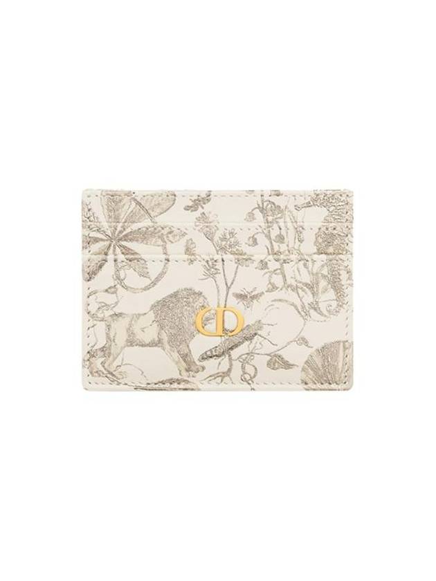 Caro Freesia Cabinet De Curiocite Motif Card Wallet Latte Gold - DIOR - BALAAN 1