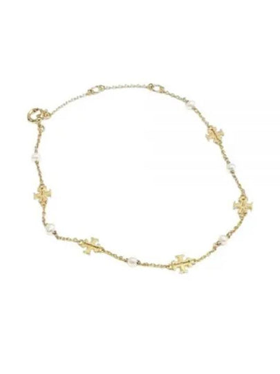 Kira Pearl Delicate Chain Bracelet Gold - TORY BURCH - BALAAN 2