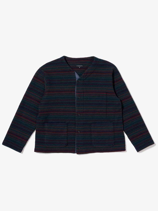 Fair Isle Striped Knit Cardigan A - ENGINEERED GARMENTS - BALAAN 1