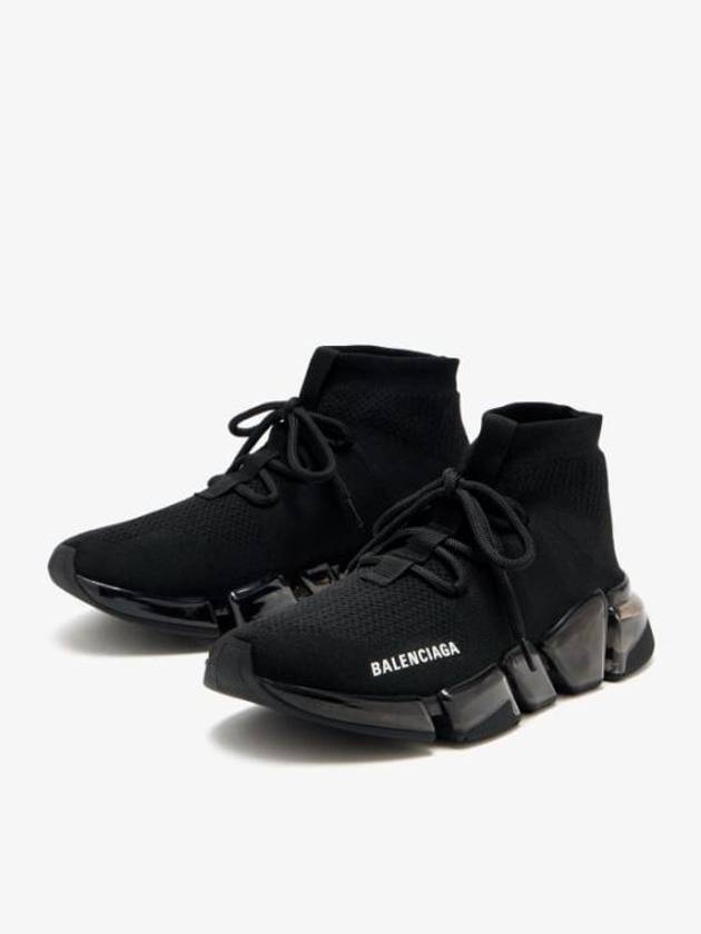 Speed ​​2.0 Lace-Up High-Top Sneakers Black - BALENCIAGA - BALAAN 5