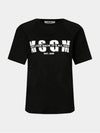 Logo Lettering Short Sleeve T-Shirt Black - MSGM - BALAAN 2