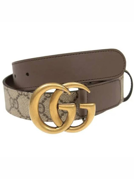 Double G Buckle Leather Belt Brown - GUCCI - BALAAN 2