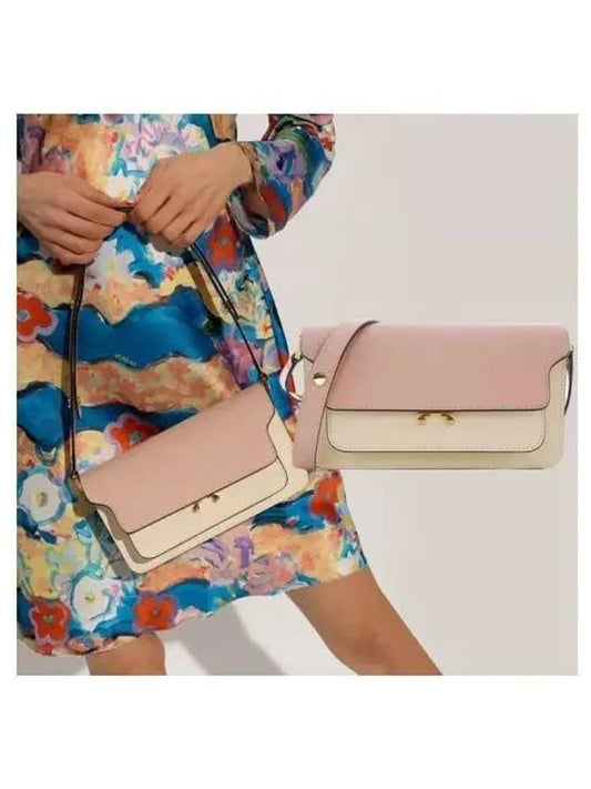 Trunk Color Block Shoulder Bag Pink - MARNI - BALAAN 2