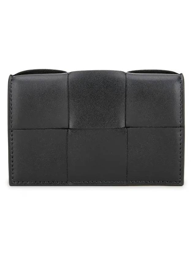 Cassette Business Card Wallet Black - BOTTEGA VENETA - BALAAN 4