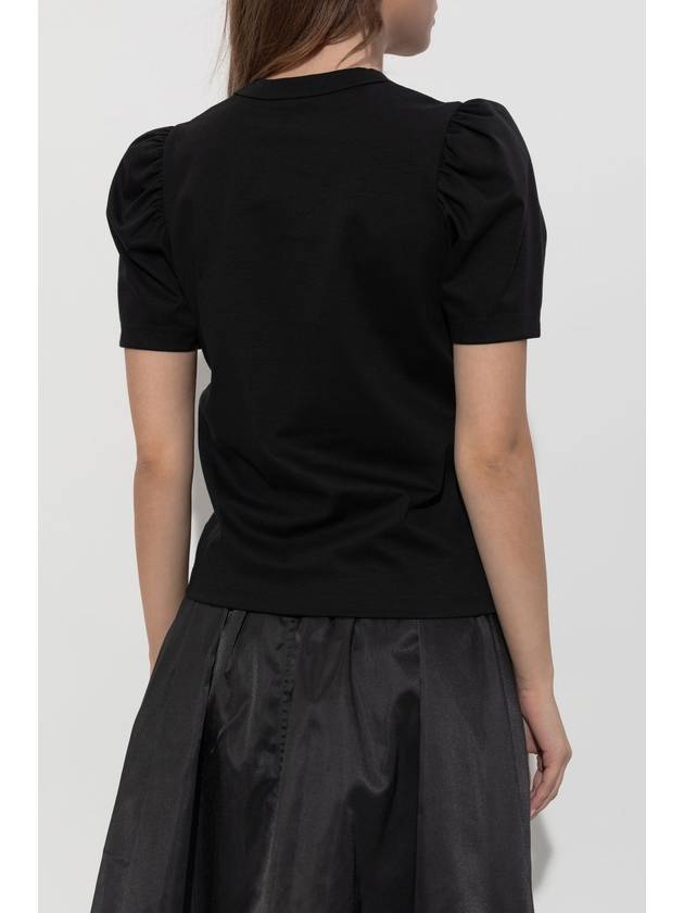 Comme Des Garçons Noir Kei Ninomiya Cotton T-shirt, Women's, Black - COMME DES GARCONS - BALAAN 4