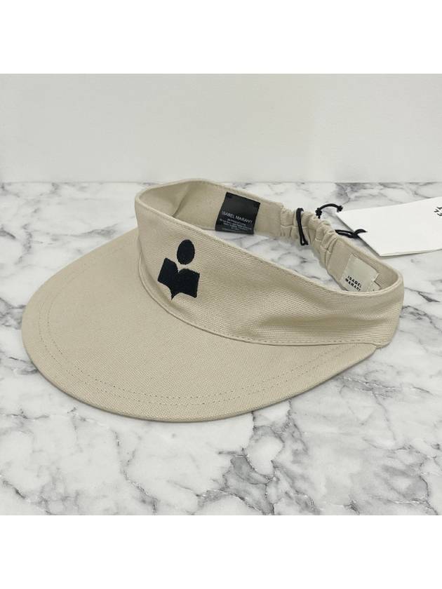 Embroidered Logo Visor Cap Ivory - ISABEL MARANT - BALAAN 3