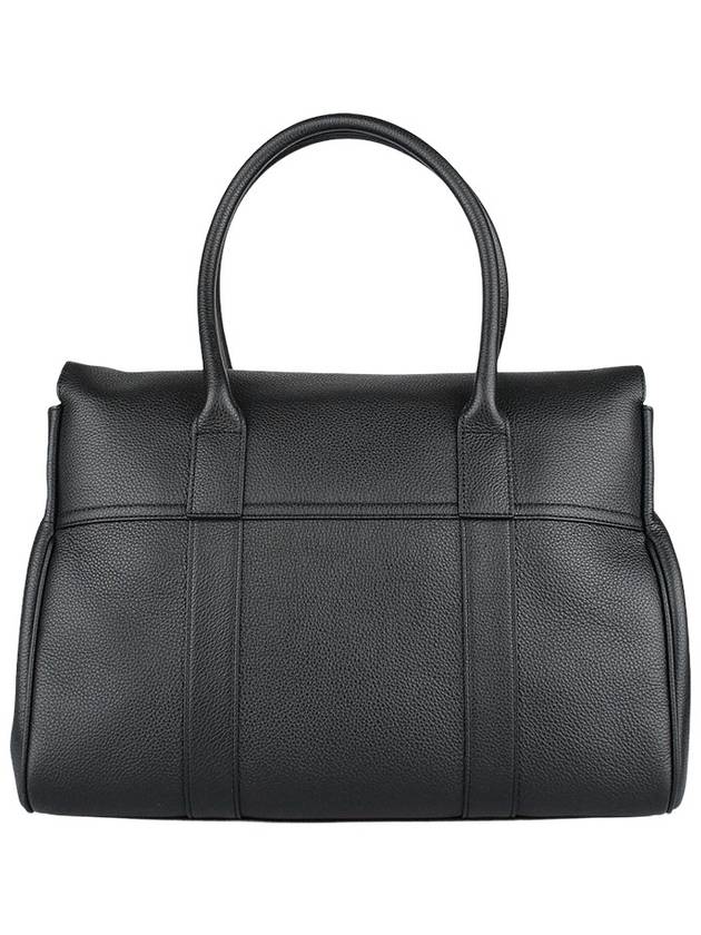 Small Bayswater Classic Grain Tote Bag Black - MULBERRY - BALAAN 5