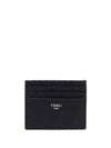 Selleria Leather Card Wallet Black - FENDI - BALAAN 2