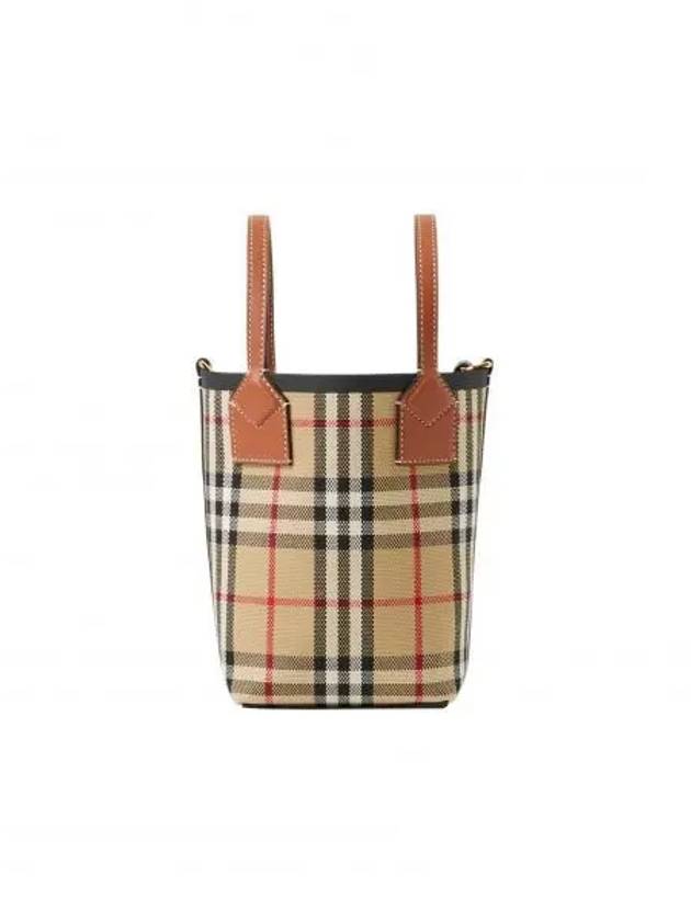 Mini London Tote Bag Archive Beige - BURBERRY - BALAAN 2