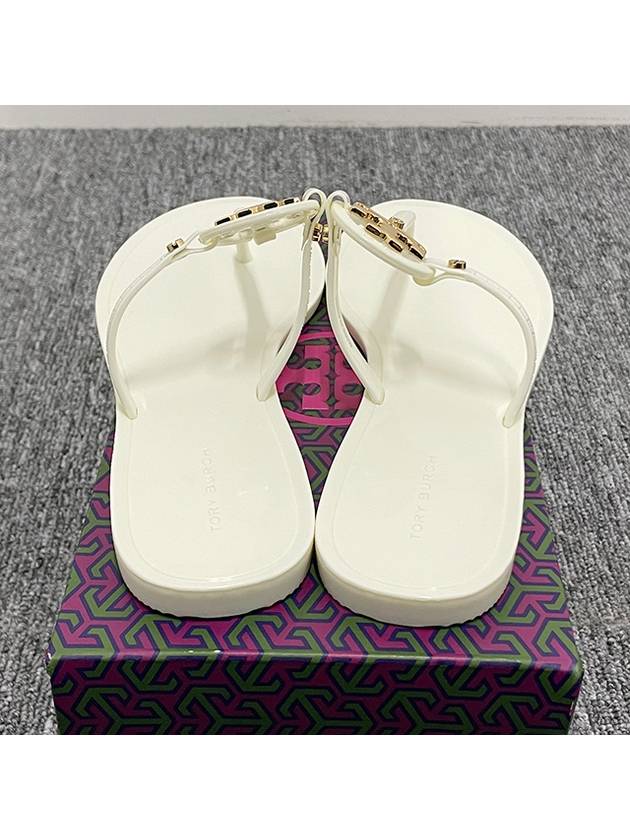 Miller Mini Flat Thong Flip Flop Ivory - TORY BURCH - BALAAN 5