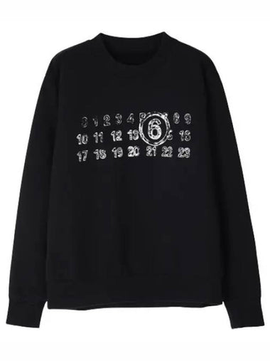 MM6 Number Zoom logo print sweatshirt - MAISON MARGIELA - BALAAN 1