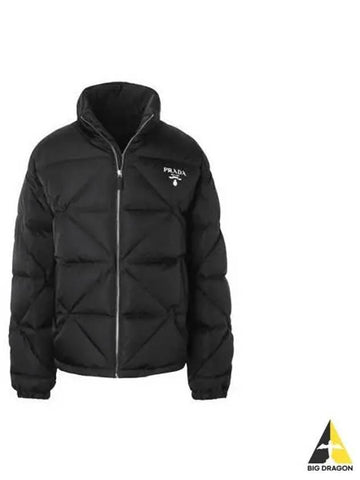 Logo quilted padded jacket black SGB803 1WQ8 - PRADA - BALAAN 1