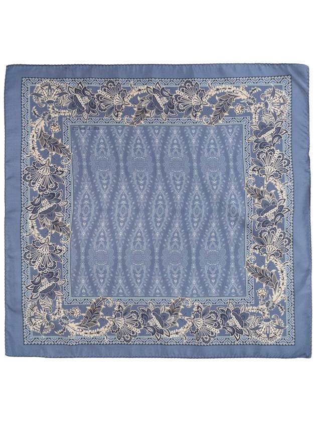 Etro Silk Pocket Square, Men's, Blue - ETRO - BALAAN 1