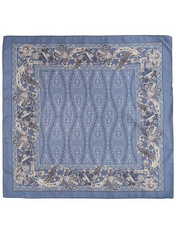 Etro Silk Pocket Square, Men's, Blue - ETRO - BALAAN 1