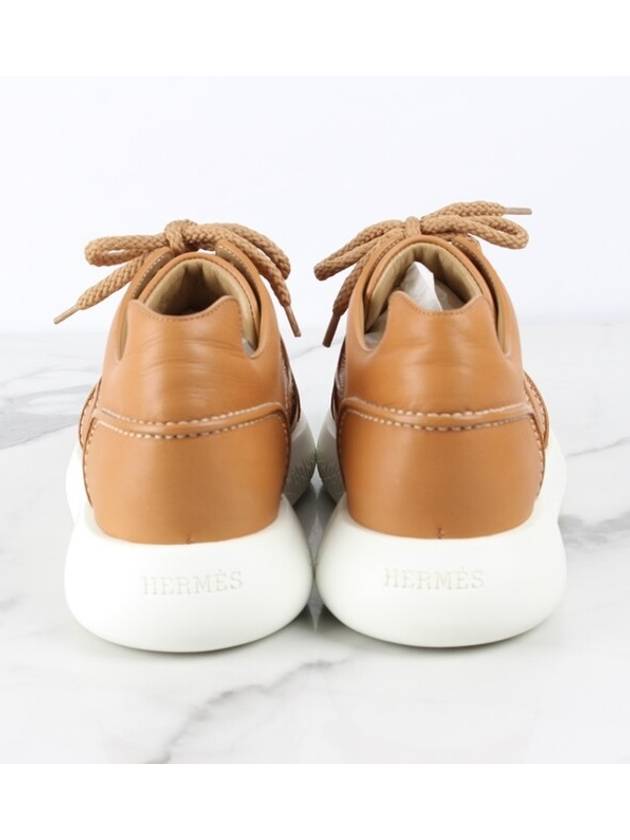 TURN camel leather sneakers 38 250 - HERMES - BALAAN 4