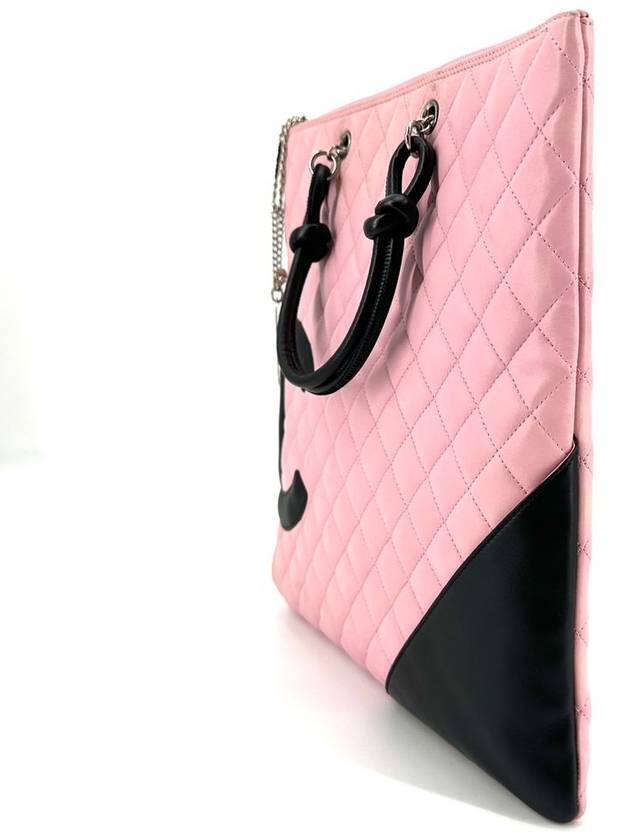 Pink Cambon Tote Bag Keyring - CHANEL - BALAAN 4