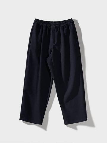 One Tuck Wide Banding Slacks Dark Navy - FFEFF STUDIO - BALAAN 1