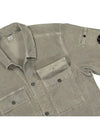 Corduroy Button Utility Shirt Jacket Grey - CP COMPANY - BALAAN 5