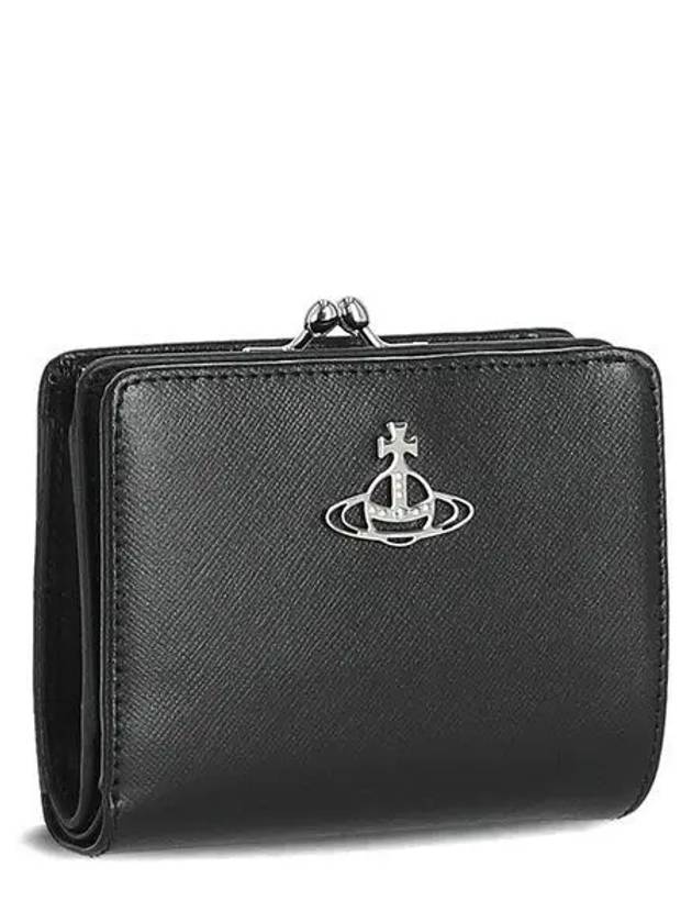 ORB Logo Half Wallet Black - VIVIENNE WESTWOOD - BALAAN 2