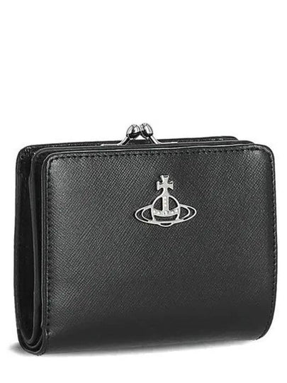 ORB Logo Half Wallet Black - VIVIENNE WESTWOOD - BALAAN 2