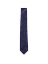 Men’s Jacquard Stars Sequins Tie Navy - SALVATORE FERRAGAMO - BALAAN 2