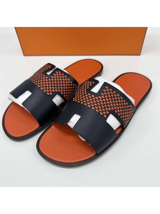 Izmir Leather Slippers Noir - HERMES - BALAAN 2