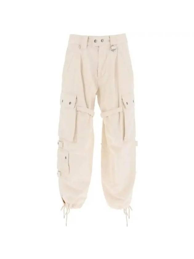 SS23 ELORE Pants Beige PA0099FA A2G02I - ISABEL MARANT - BALAAN 1