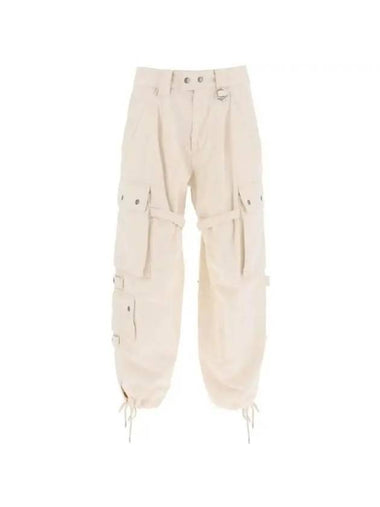 SS23 ELORE Pants Beige PA0099FA A2G02I - ISABEL MARANT - BALAAN 1