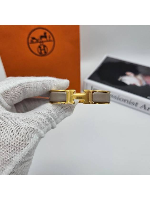 Clic H Bracelet Gold Marron Glace - HERMES - BALAAN 6