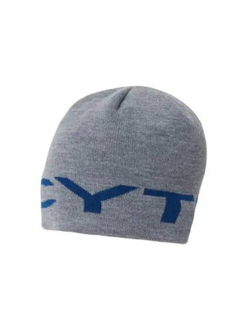 Logo Jacquard Beanie Gray - LECYTO - BALAAN 1