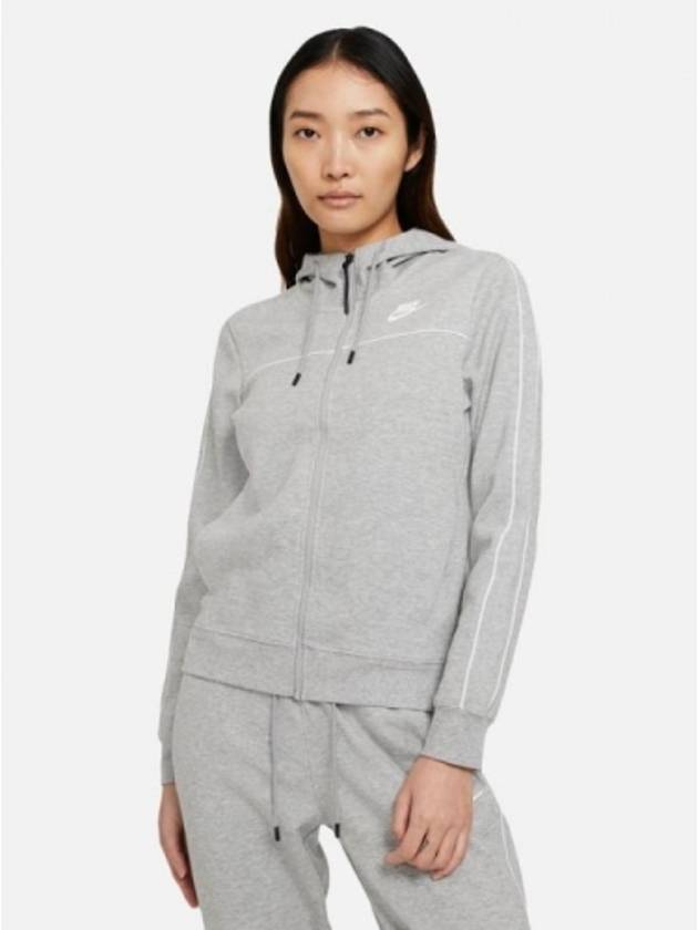 01CZ8339063Women'sClassic Millennium Hooded Zip JacketGray - NIKE - BALAAN 1