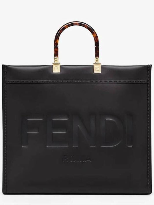 Sunshine Large Tote Bag Black - FENDI - BALAAN 2