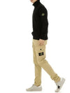 Waffen Patch Cargo Straight Pants Beige - STONE ISLAND - BALAAN 3