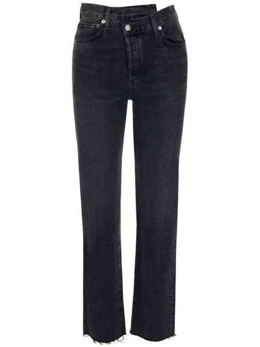 Crisscross Straight Jeans Black - AGOLDE - BALAAN 1