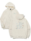 About Love Cat Embroidery Hooded Zip-up Cream - CPGN STUDIO - BALAAN 1