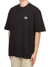 Men's Crewneck Cotton Short Sleeve T-Shirt Black - HUGO BOSS - BALAAN 3