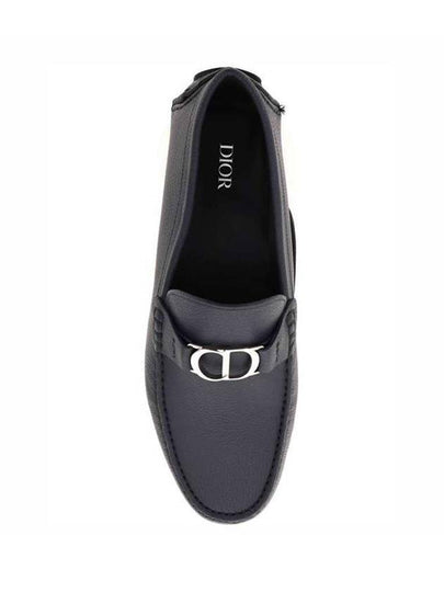 CD Signature Buckle Strap Loafers Blue - DIOR - BALAAN 2