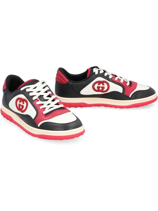 Mac80 Interlocking G Low Top Sneakers Red Black - GUCCI - BALAAN 4