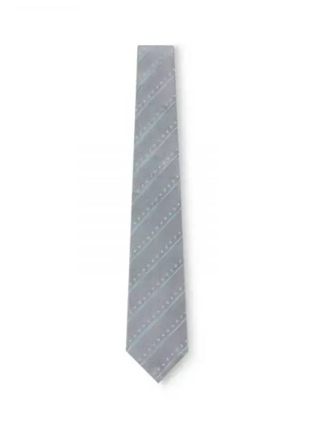 Monogram Stripes Tie Light Grey - LOUIS VUITTON - BALAAN 2