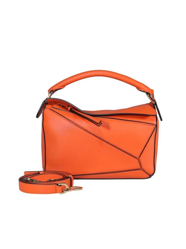 Puzzle Anagram Logo Classic Small Calfskin Tote Bag Orange - LOEWE - BALAAN 1