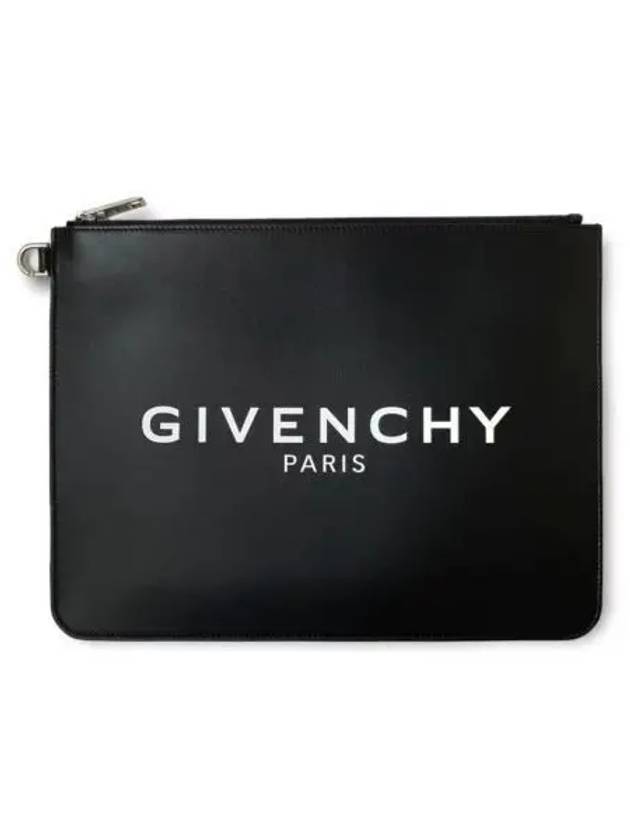 Logo Large Clutch Bag Black - GIVENCHY - BALAAN 2