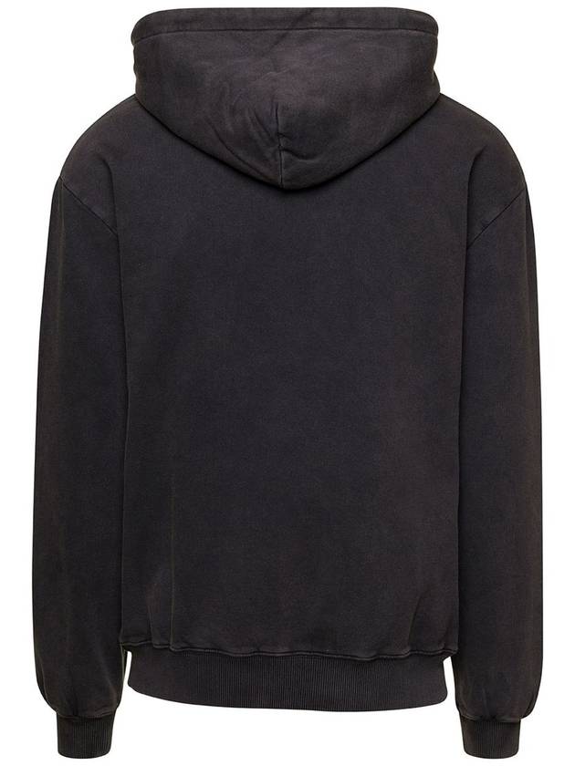 'Revolution' Black Hoodie With Kangaroo Pocket In Cotton Man - BLUEMARBLE - BALAAN 2