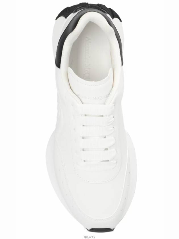 Sprint Runner Black Tab Low Top Sneakers White - ALEXANDER MCQUEEN - BALAAN 6