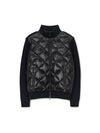 African Logo Quilted Down Jacket Black - DUVETICA - BALAAN 1